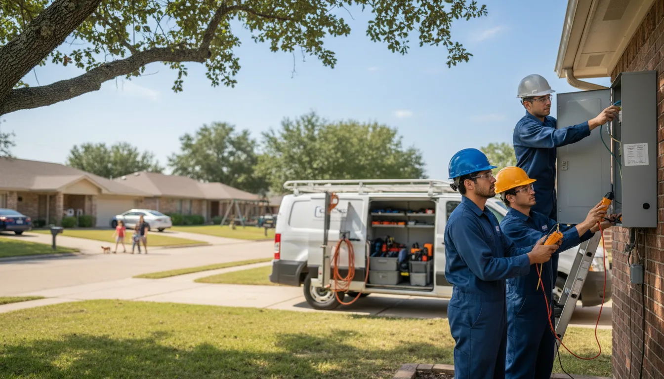 Certified electrician providing emergency electrical services in Anna, TX